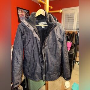 Columbia Women’s 3 in 1 Interchange Winter Jacket-Charcoal-XL